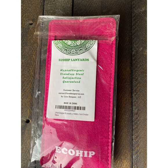 Ecohip 2 Chain Lanyards Gold & Silver For Key Card Holder ID Badge - Picture 8 of 8